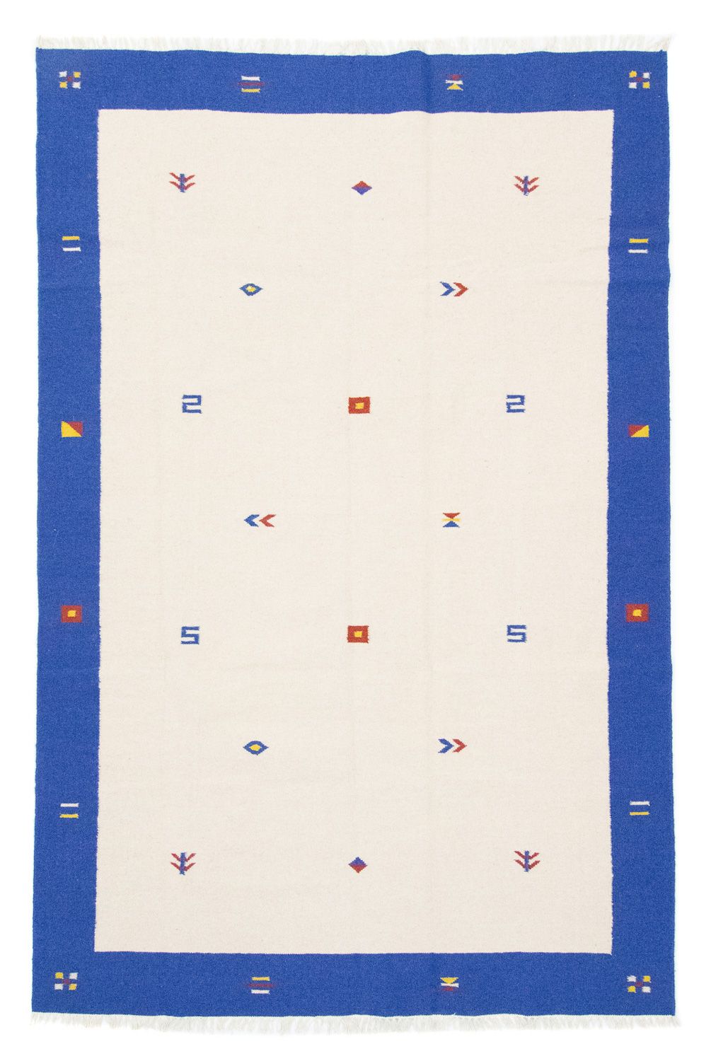 Kelim matta - trendig - 300 x 200 cm - beige