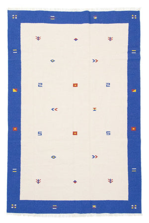 Kelim matta - trendig - 300 x 200 cm - beige