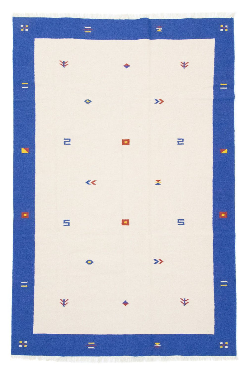 Kelim matta - trendig - 300 x 200 cm - beige