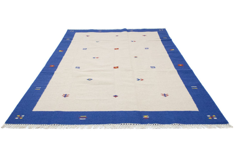 Kelim matta - trendig - 300 x 200 cm - beige