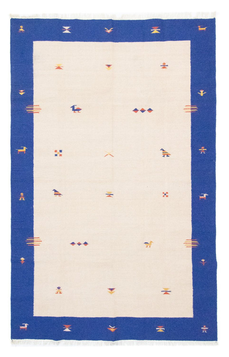 Kelim matta - trendig - 300 x 200 cm - beige