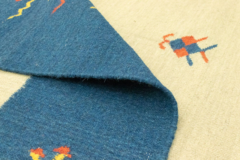 Kelim matta - trendig - 300 x 200 cm - beige