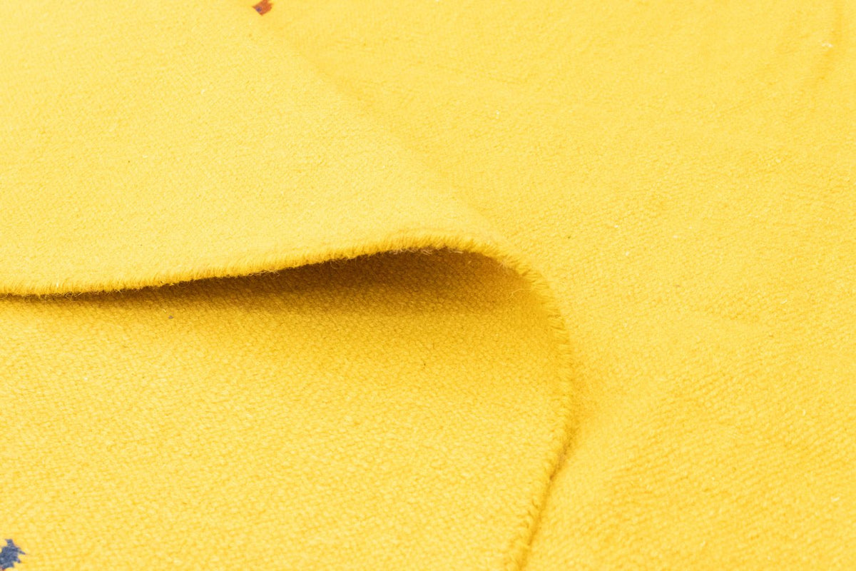 Kelim matta - trendig - 300 x 200 cm - gul