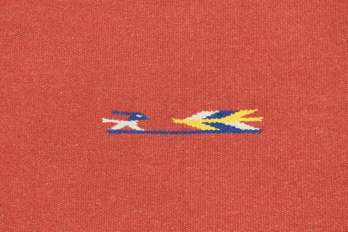 Kelim matta - trendig - 180 x 120 cm - röd