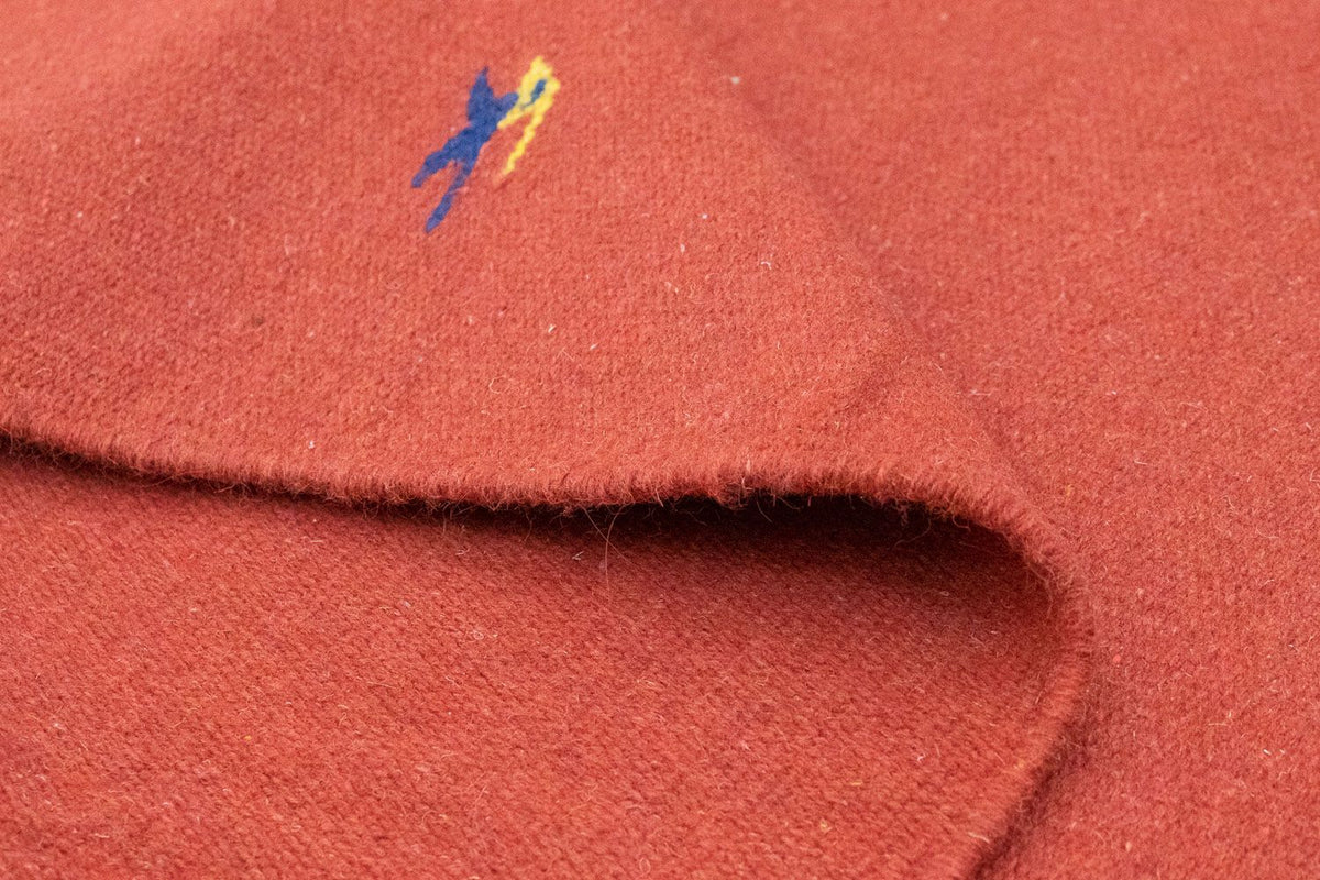 Kelim matta - trendig - 180 x 120 cm - röd