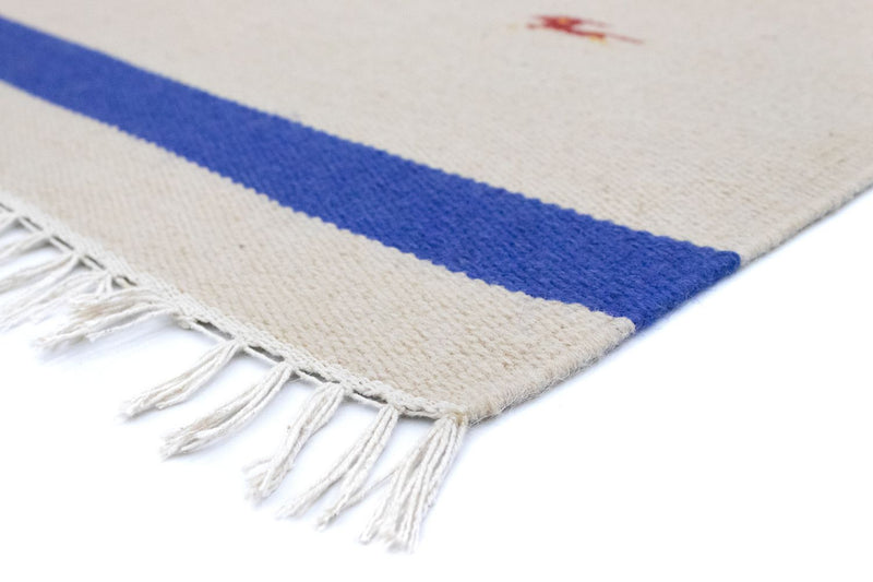 Kelim matta - trendig - 180 x 120 cm - beige