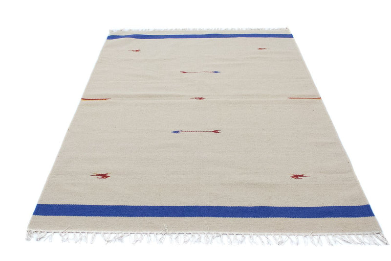 Kelim matta - trendig - 180 x 120 cm - beige
