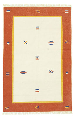 Kelim matta - trendig - 180 x 120 cm - beige