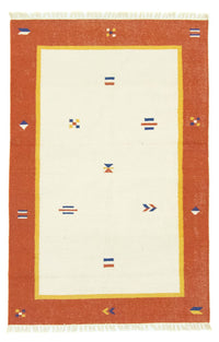 Kelim matta - trendig - 180 x 120 cm - beige