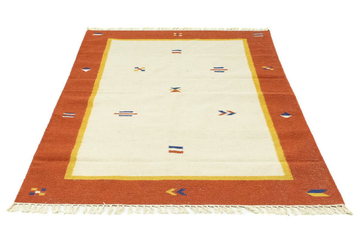 Kelim matta - trendig - 180 x 120 cm - beige