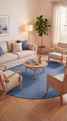 Kelim matta - trendig - Fancy - runt