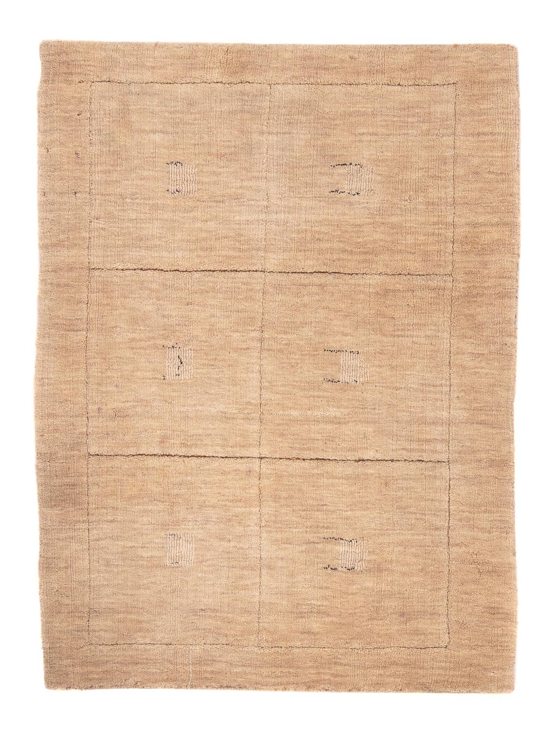 Gabbeh matta - Loribaft Softy - 117 x 85 cm - ljusbeige