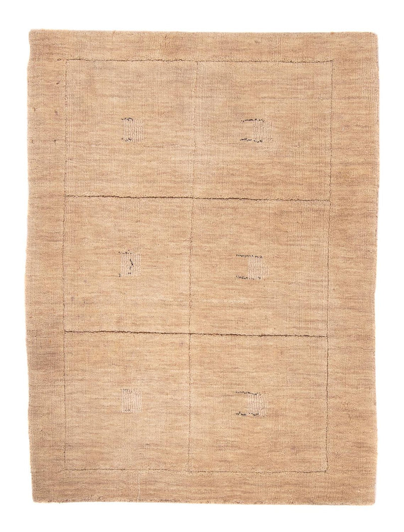 Gabbeh matta - Loribaft Softy - 117 x 85 cm - ljusbeige