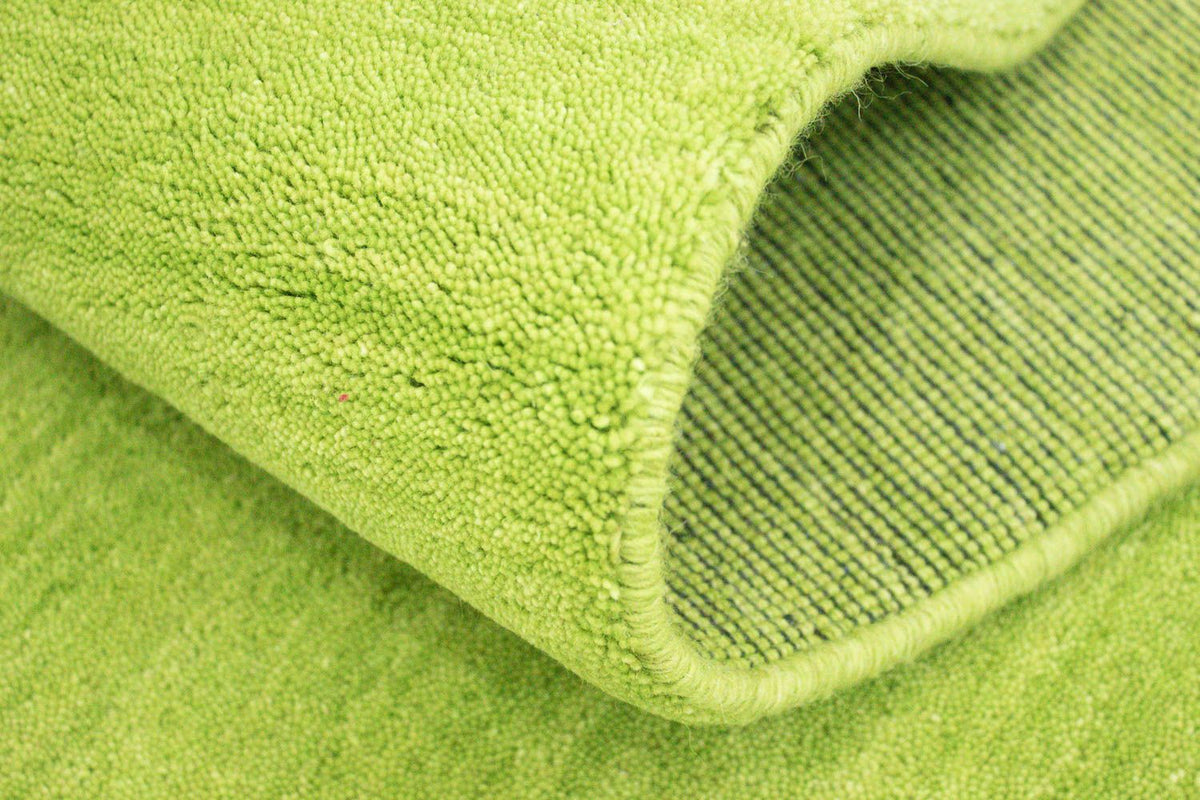 Runner Gabbeh-matta - Indus - 400 x 80 cm - limegrön