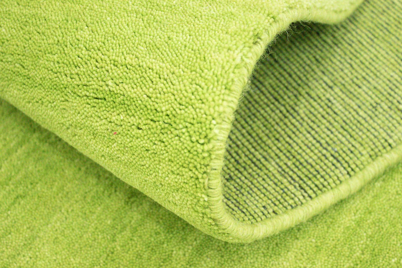 Runner Gabbeh-matta - Indus - 400 x 80 cm - limegrön