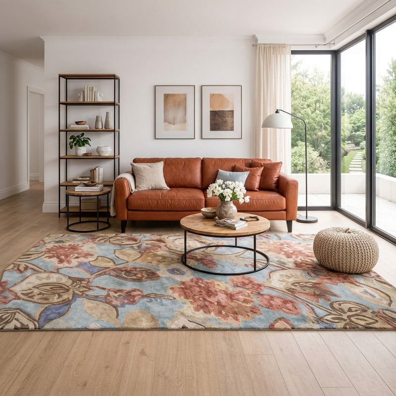 Designermatta FloralThreads - Designerteppich