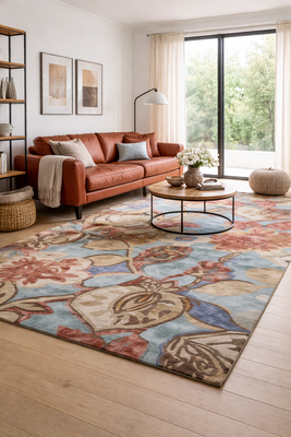 Designer Teppich - FloralThreads - rechteckig