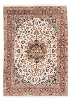 Persisk matta - Tabriz - Royal - 214 x 149 cm - grädde