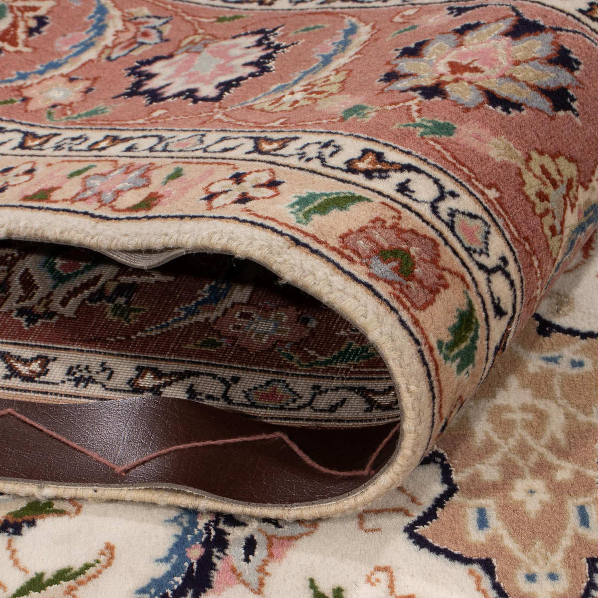 Persisk matta - Tabriz - Royal - 214 x 149 cm - grädde