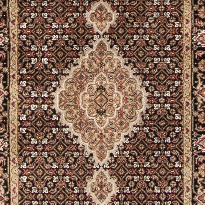 Runner Orientaliska mattor - Tabriz - 372 x 81 cm - svart