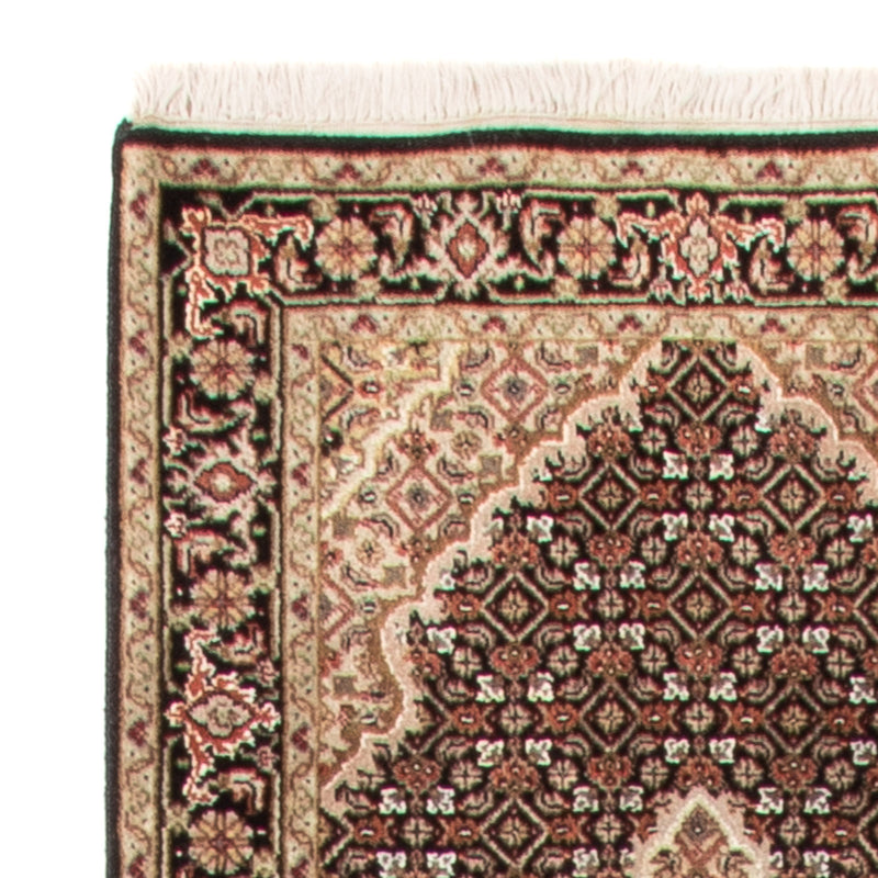 Runner Orientaliska mattor - Tabriz - 372 x 81 cm - svart