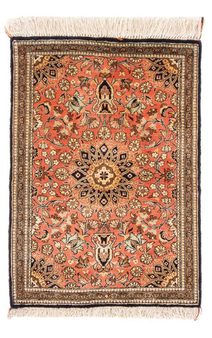 Silk Carpet - Ghom Silk - Premium - 80 x 60 cm - röd