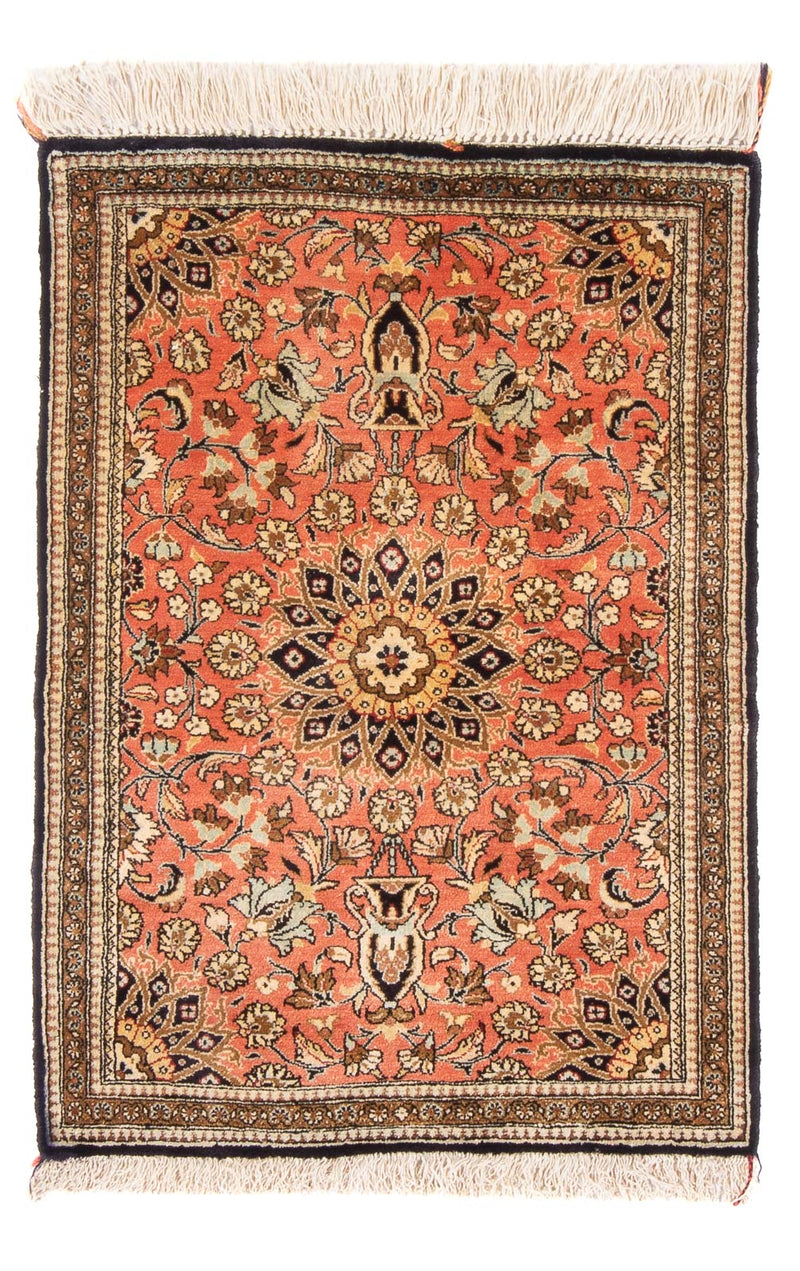 Silk Carpet - Ghom Silk - Premium - 80 x 60 cm - röd
