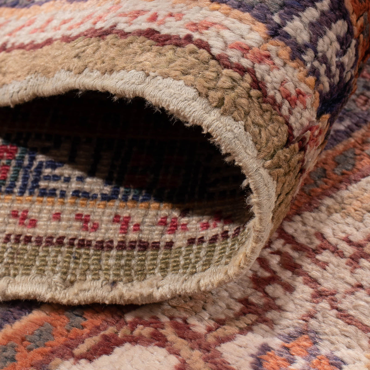 Sidenmatta - Kayseri - 97 x 61 cm - flerfärgad