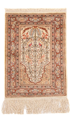 Oriental Carpet - Hereke - 58 x 39 cm - beige