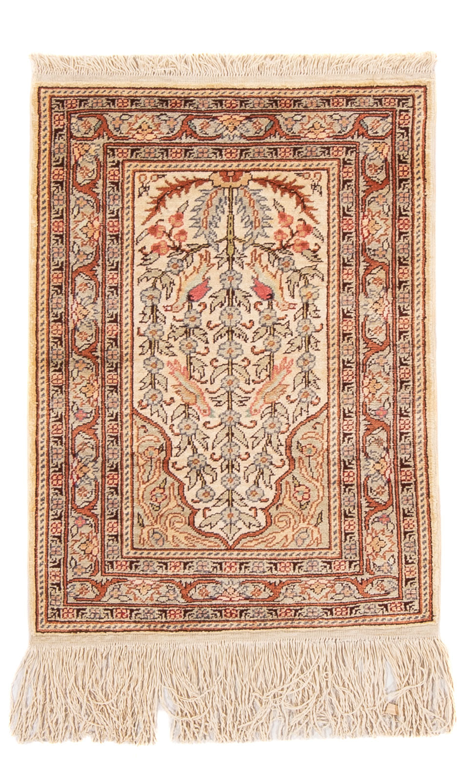 Oriental Carpet - Hereke - 58 x 39 cm - beige