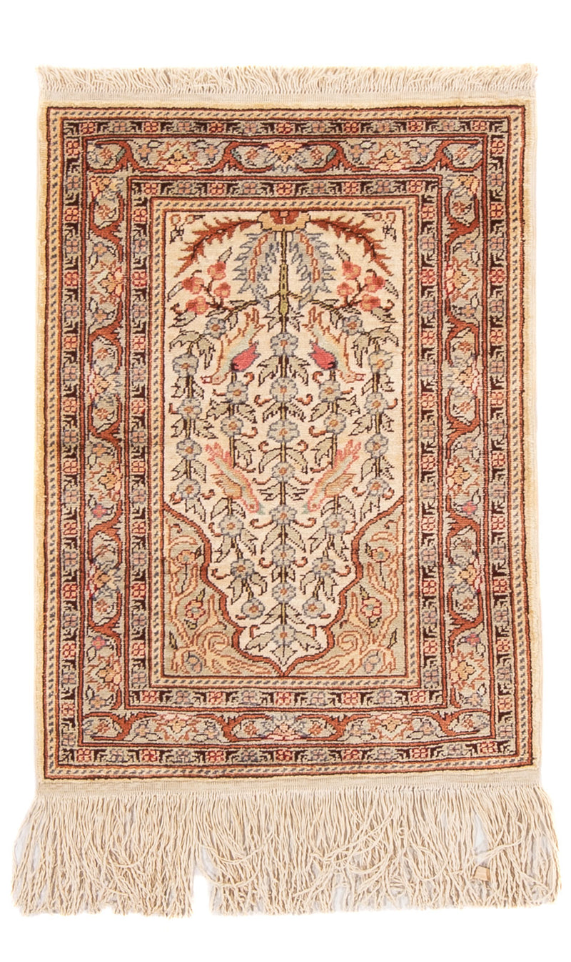 Oriental Carpet - Hereke - 58 x 39 cm - beige