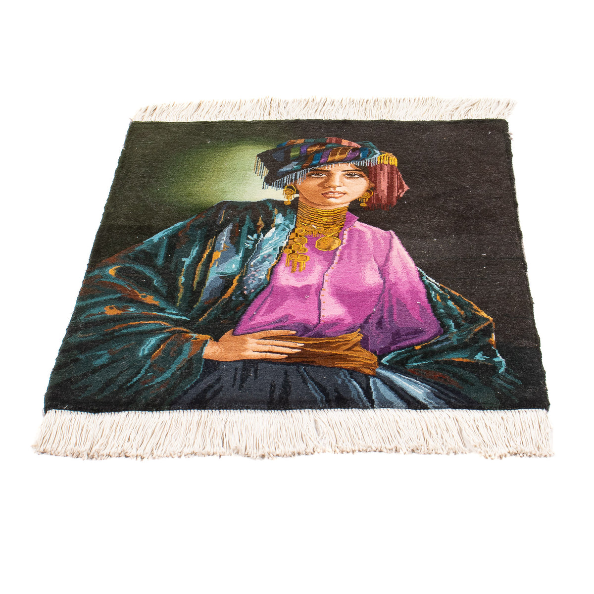 Persisk matta - Tabriz - 75 x 58 cm - flerfärgad