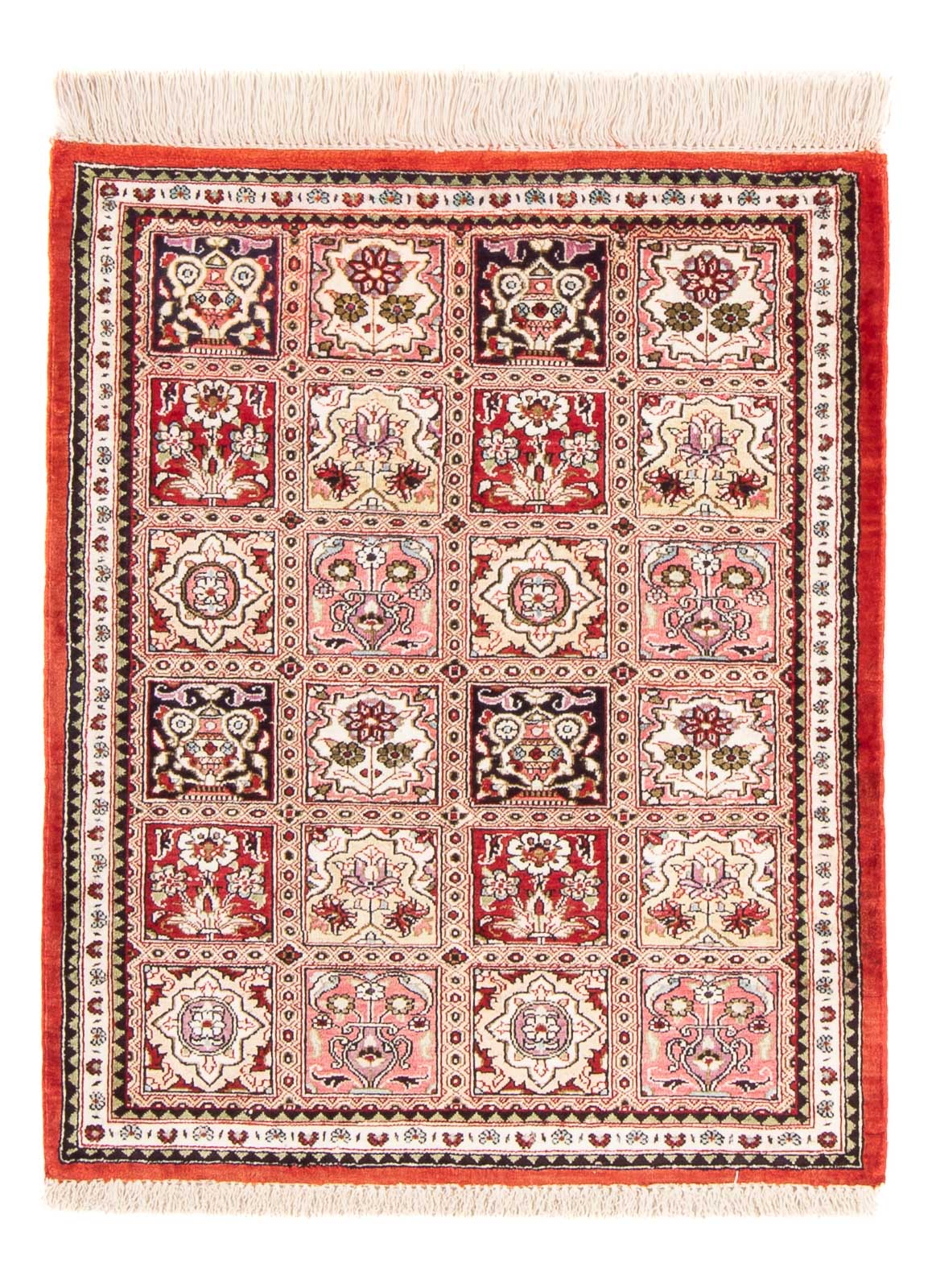 Silk Carpet - Ghom Silk - Premium - 71 x 58 cm - flerfärgad