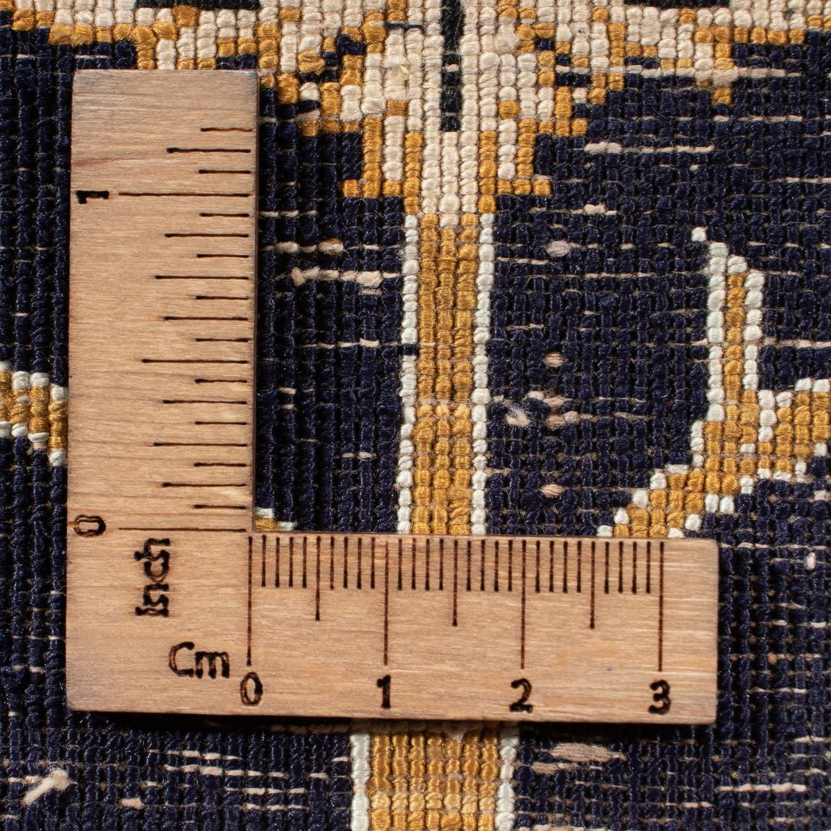 Silk Carpet - Ghom Silk - Premium - 72 x 57 cm - mörkblå