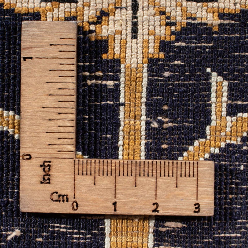 Silk Carpet - Ghom Silk - Premium - 72 x 57 cm - mörkblå