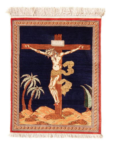 Qom silke Mattan 56x71cm - Persisk matta