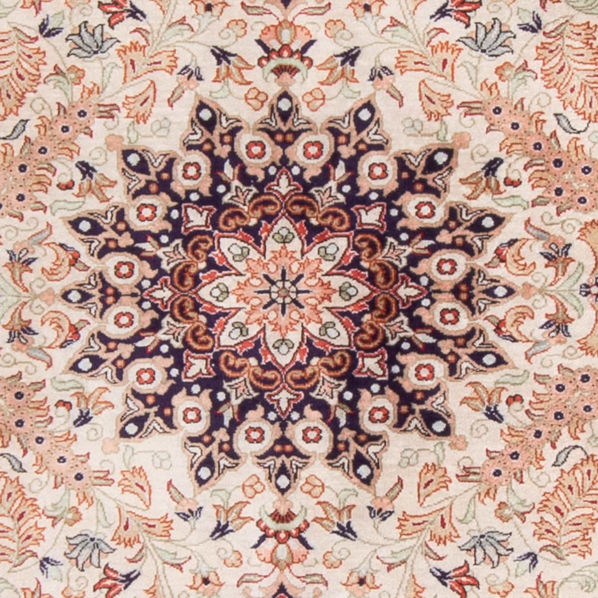 Silk Carpet - Ghom Silk - Premium - 119 x 77 cm - beige