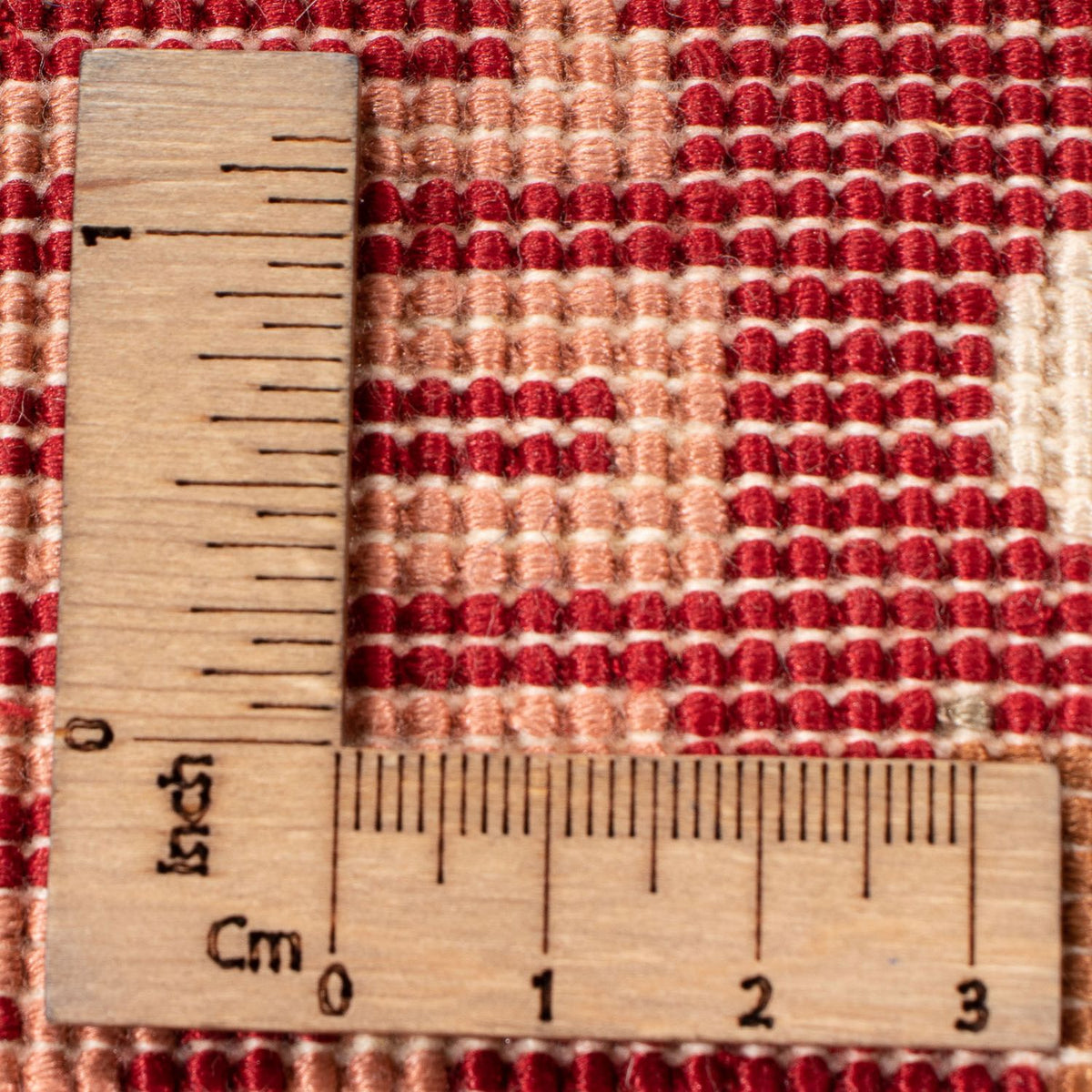 Kina matta kvadrat  - 31 x 31 cm - röd