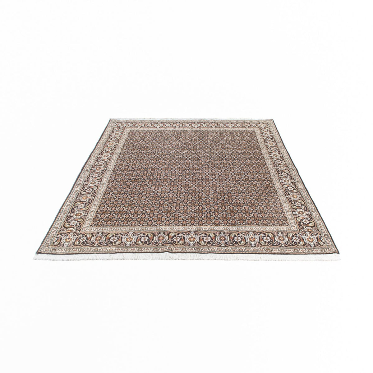 Persisk matta - Tabriz - Royal - 195 x 154 cm - mörk beige