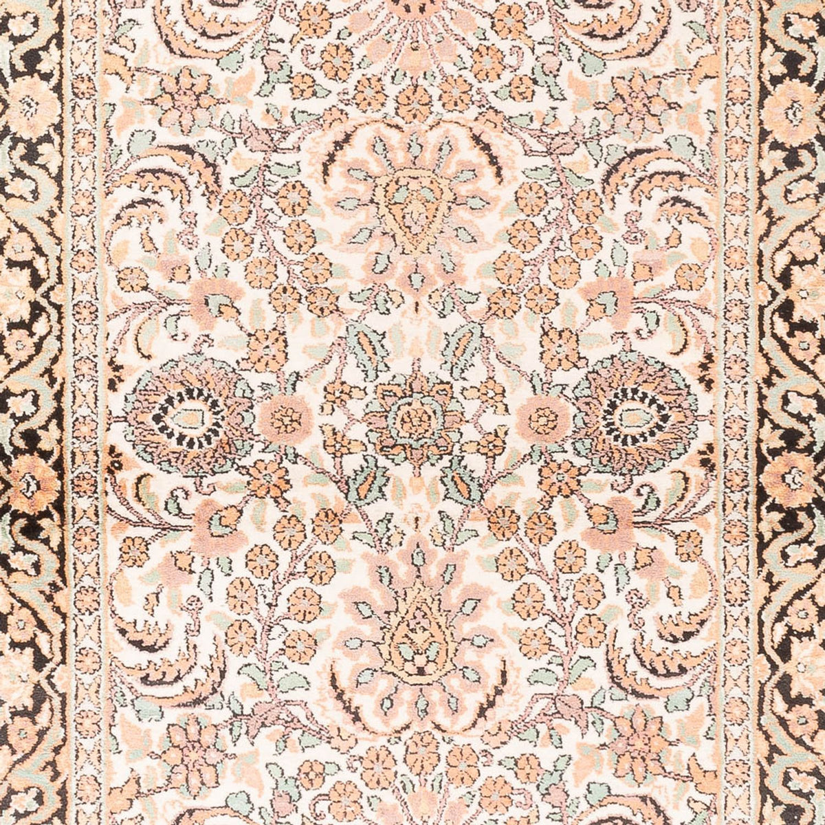 Runner Sidenmatta - Kashmir Silk - 280 x 96 cm - rosa