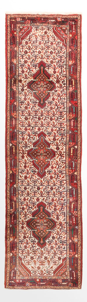 Runner Oriental Carpet - 277 x 81 cm - ljusröd