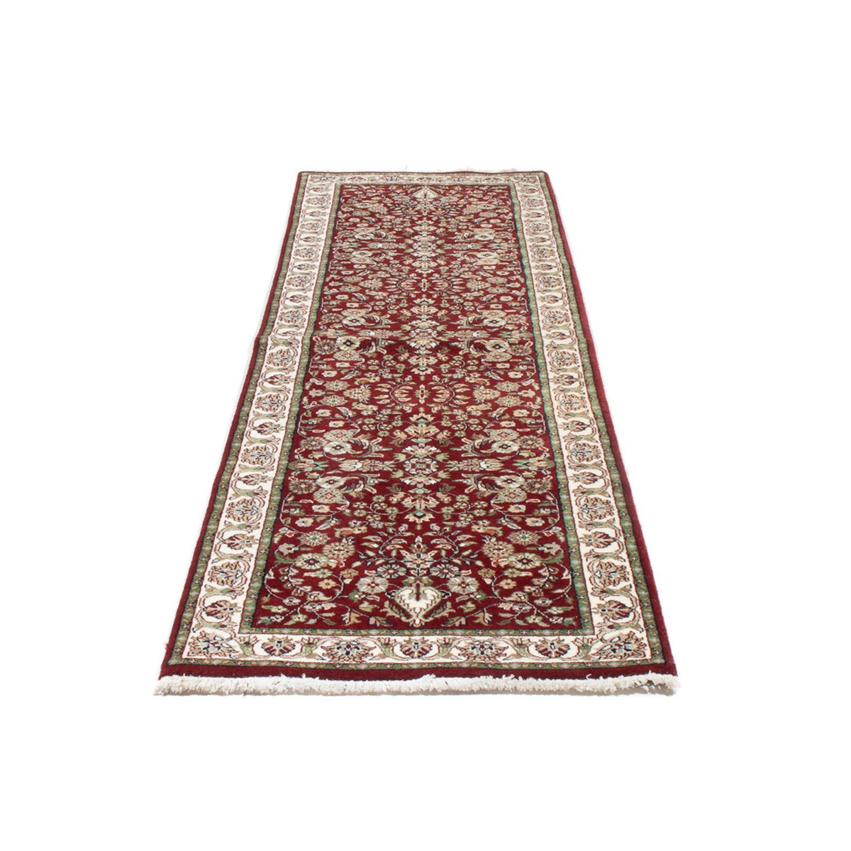 Runner Orientaliska mattor - Bijar - Indus - 253 x 70 cm - mörk beige