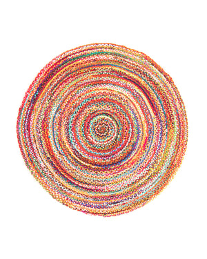 Sisalmatta - ML-Indigostripy - runt