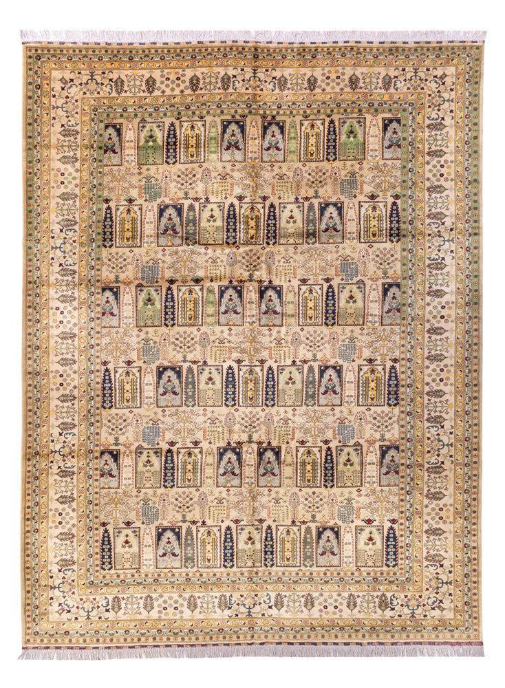 Afghansk matta - 400 x 300 cm - beige