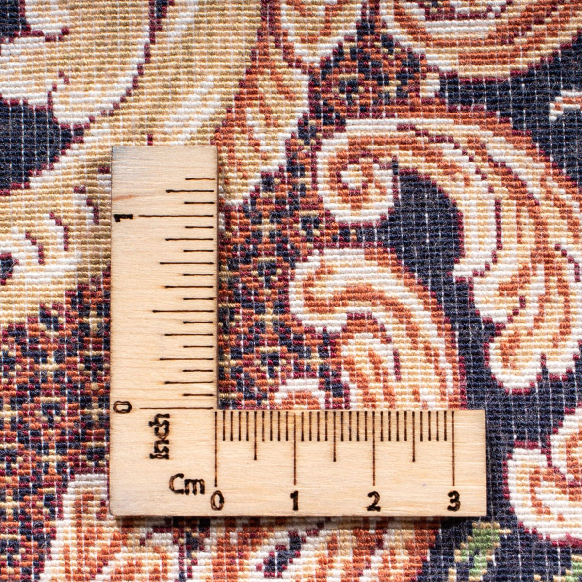 Persisk matta - Ghom - 230 x 150 cm - mörkblå