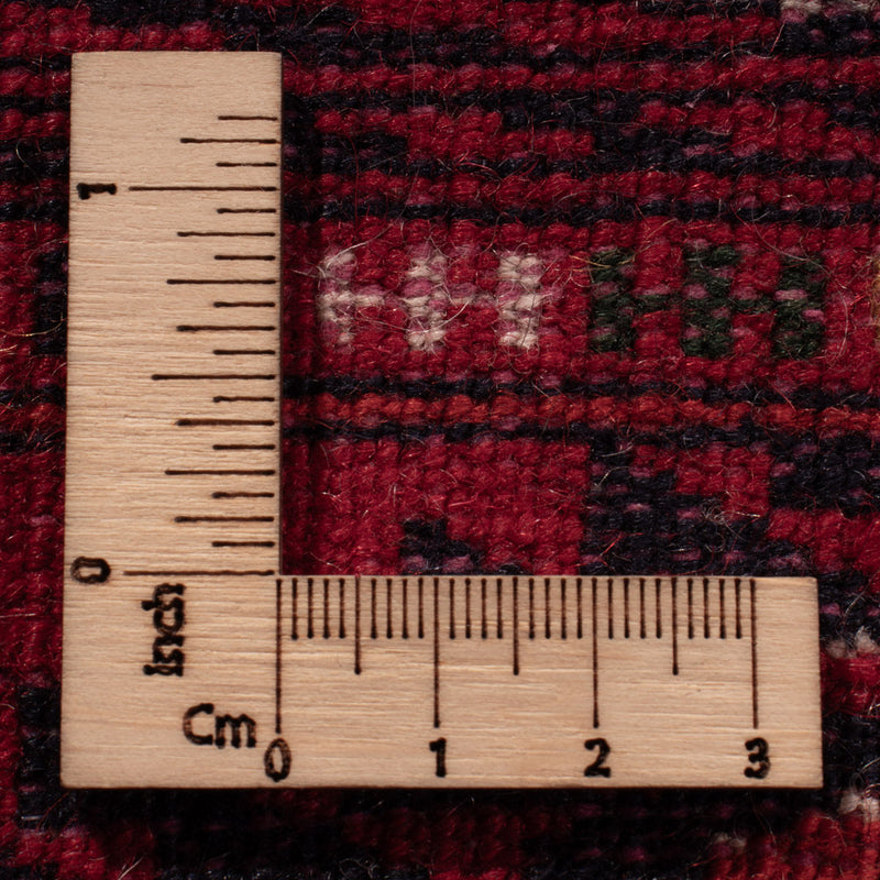 Afghansk matta - Bukhara - 390 x 296 cm - mörkröd