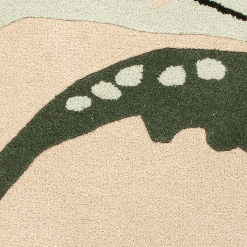 Barnens matta runt  - 92 x 92 cm - flerfärgad