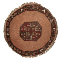Oriental Carpet runt  - 67 x 67 cm - flerfärgad