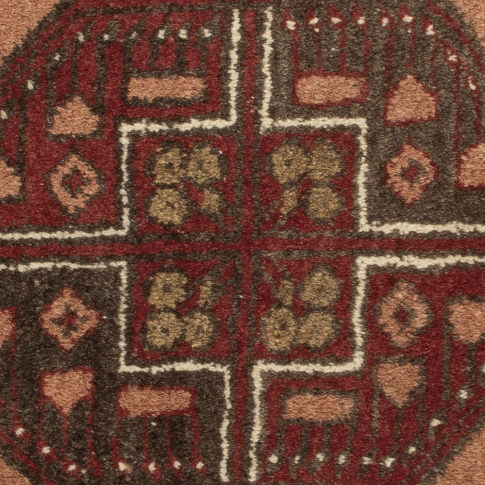 Oriental Carpet runt  - 67 x 67 cm - flerfärgad
