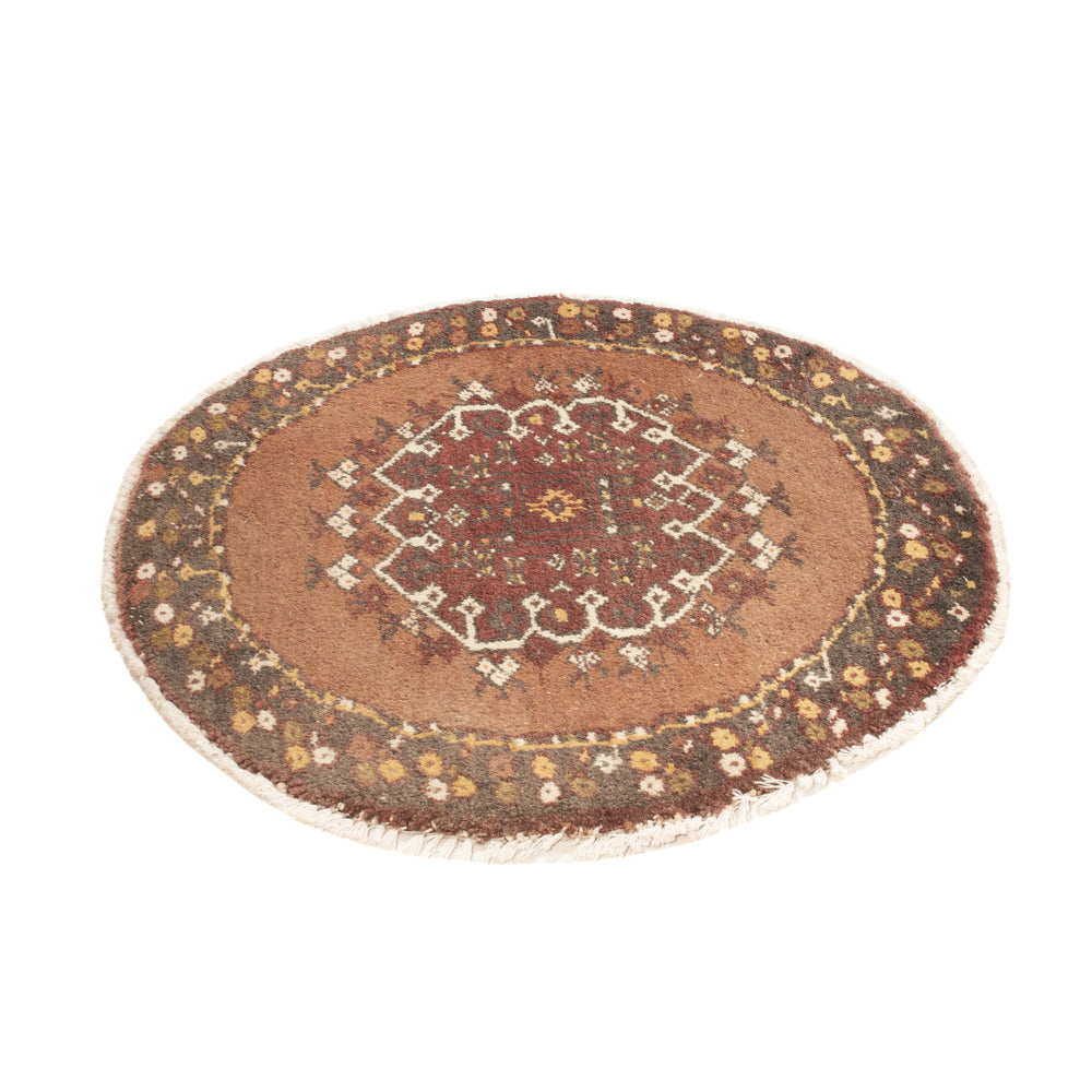 Oriental Carpet runt  - 72 x 72 cm - flerfärgad